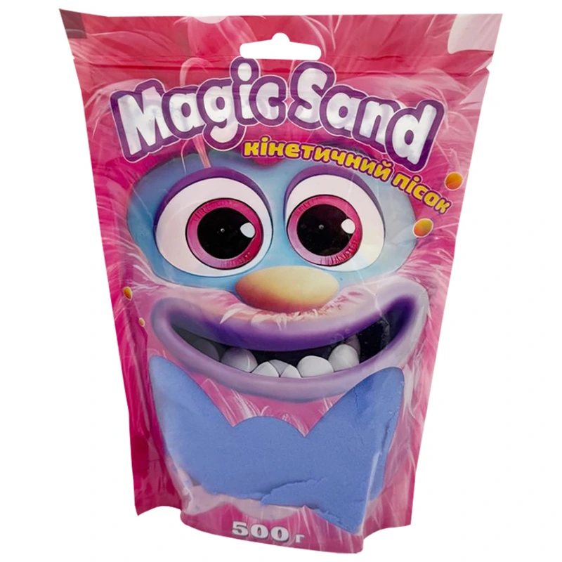 Креативна творчість "Кінетичний пісок Magic sand" 39403-9 синій 500 грам — Strateg