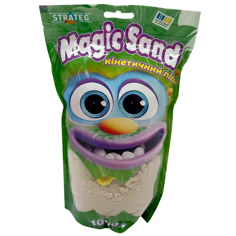Креативна творчість "Кінетичний пісок Magic sand" 39404-1 класичний 1 кг — Strateg