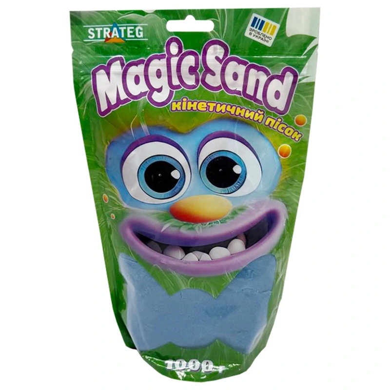 Креативна творчість "Кінетичний пісок Magic sand" 39404-3 блакитний 1 кг — Strateg