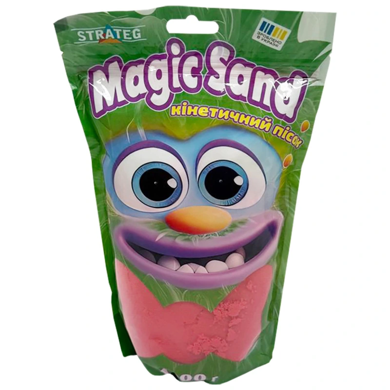 Креативна творчість "Кінетичний пісок Magic sand" 39404-6 червоний 1 кг — Strateg