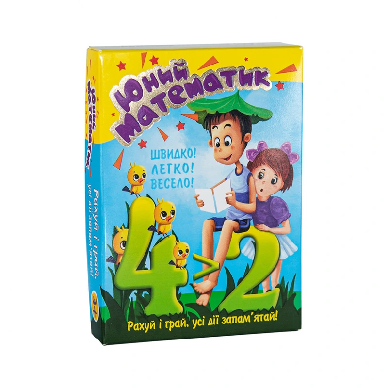 Навчальні картки Юний математик 30760 (укр.)