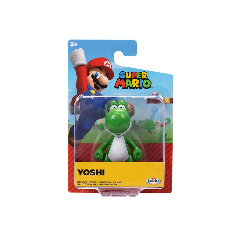 Ігрова фігурка з артикуляцією SUPER MARIO - ЗЕЛЕНИЙ ЙОШІ (6 cm) — Super Mario