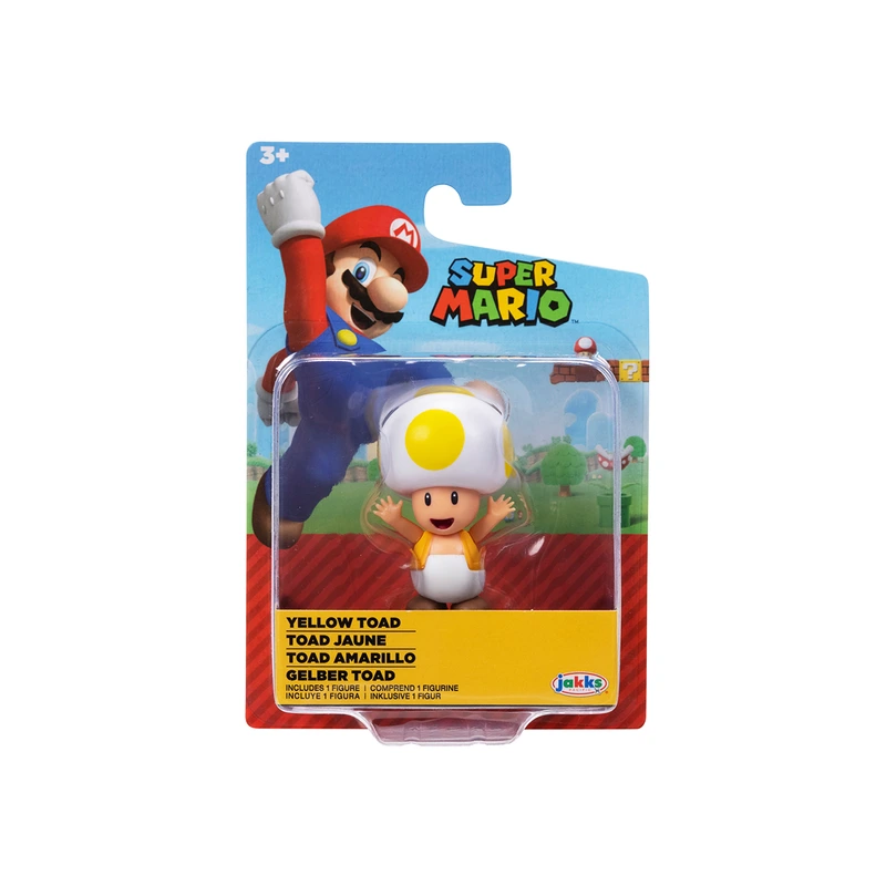 Ігрова фігурка з артикуляцією SUPER MARIO - ЖОВТИЙ ТОАД (6 cm) — Super Mario