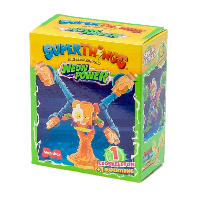 Ігровий набір SUPERTHINGS серії "Neon Power" – ЕКЗОСКЕЛЕТОН (екзоскелет, фігурка)