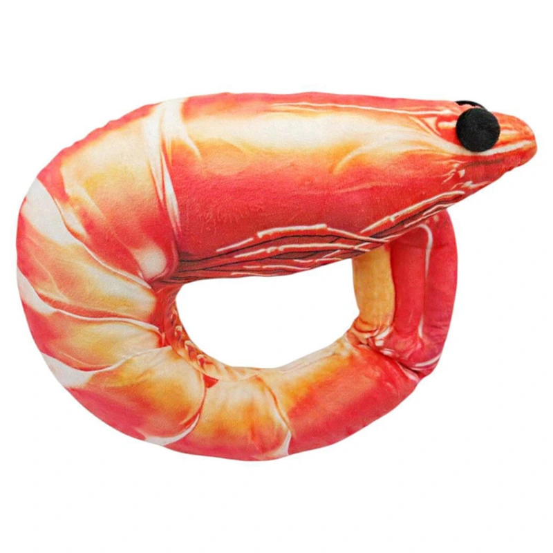 Дитяча м'яка іграшка "Креветка" SHRI розмір 35 см — Сувенір-декор