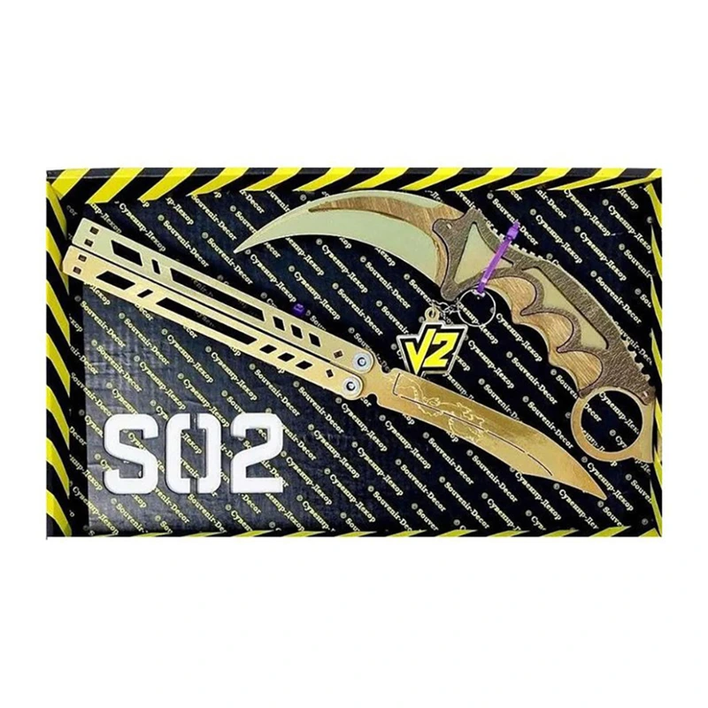 Набір ножів сувенірних дерев'яних SO-2 "МЕТЕЛЬ LEGASY & КЕРАМБІТ GOLD" SO2-1-B