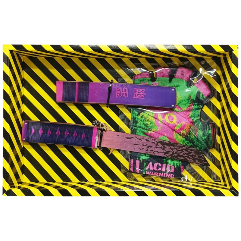 Сувенірні ножі дерев'яні набір BOX "Танто РЕСТЛЕСС" TANR-B