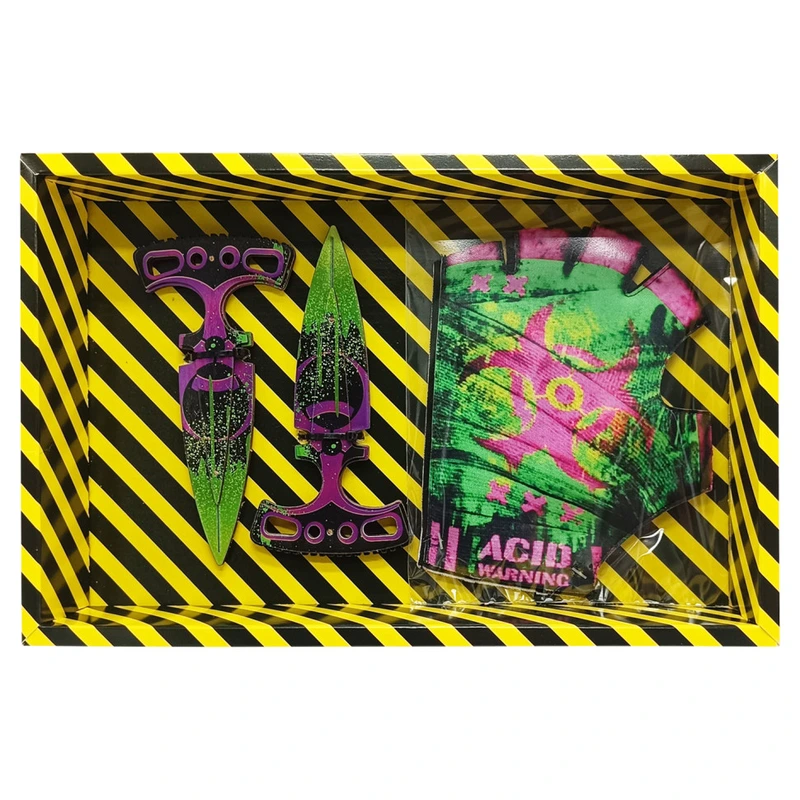 Сувенірні ножі дерев'яні набір BOX "TOXIC daggers" TDAG-B