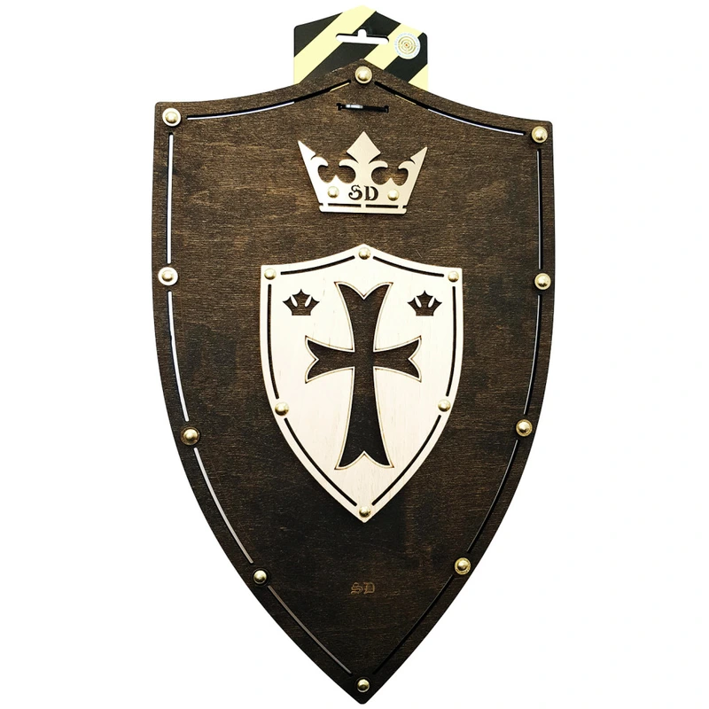 Сувенірний дерев'яний щит «ХРЕСТ Венге» S-CrossV 47х30 см — Сувенір-декор