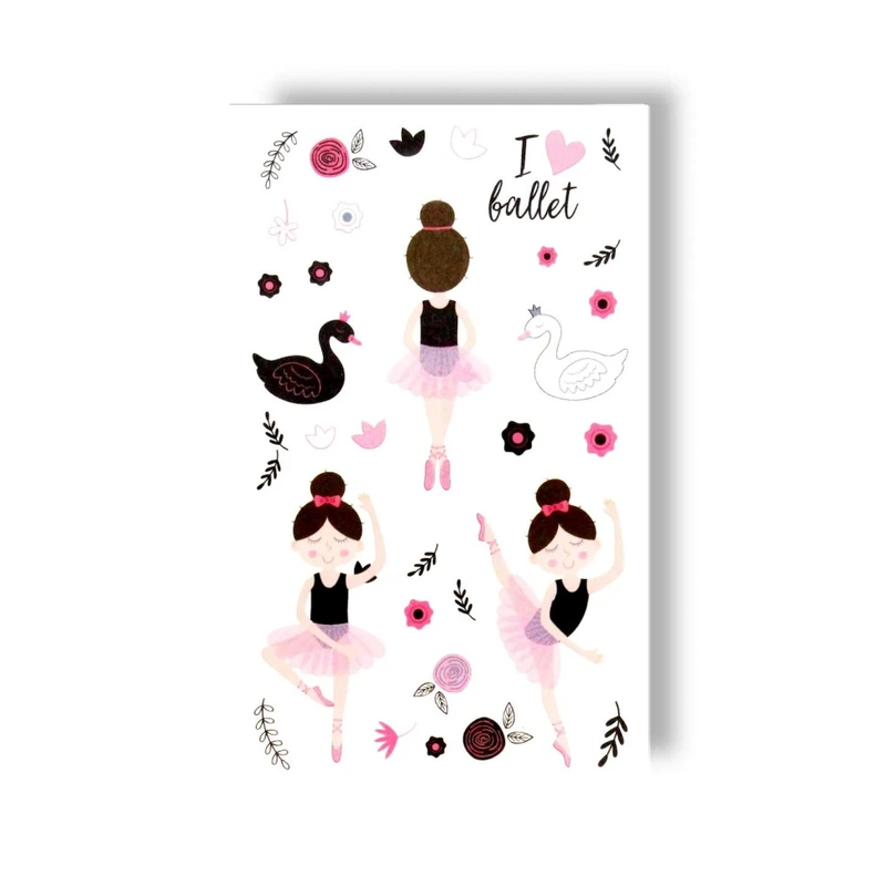 Набір тимчасових татуювань "Балерина" EC-402 — TATTOOSHKA