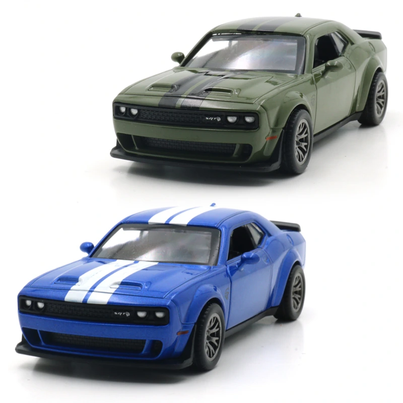 Автомодель - DODGE CHALLENGER SRT JAILBREAK 2022 (синій, зелений) — TechnoDrive