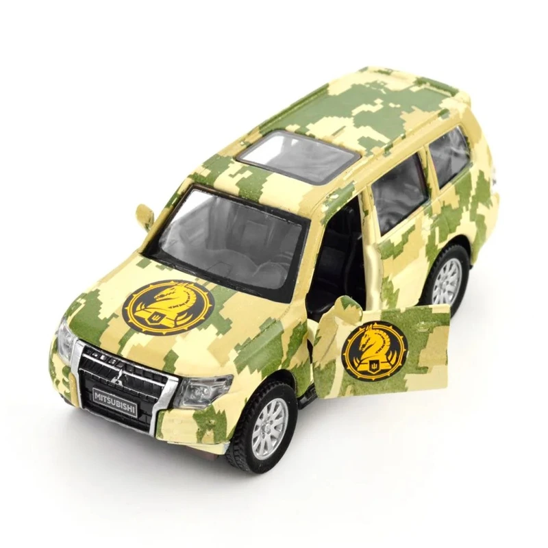Автомодель серії "Шеврони Героїв" - MITSUBISHI PAJERO 4WD TURBO - "47 ОМБр"
