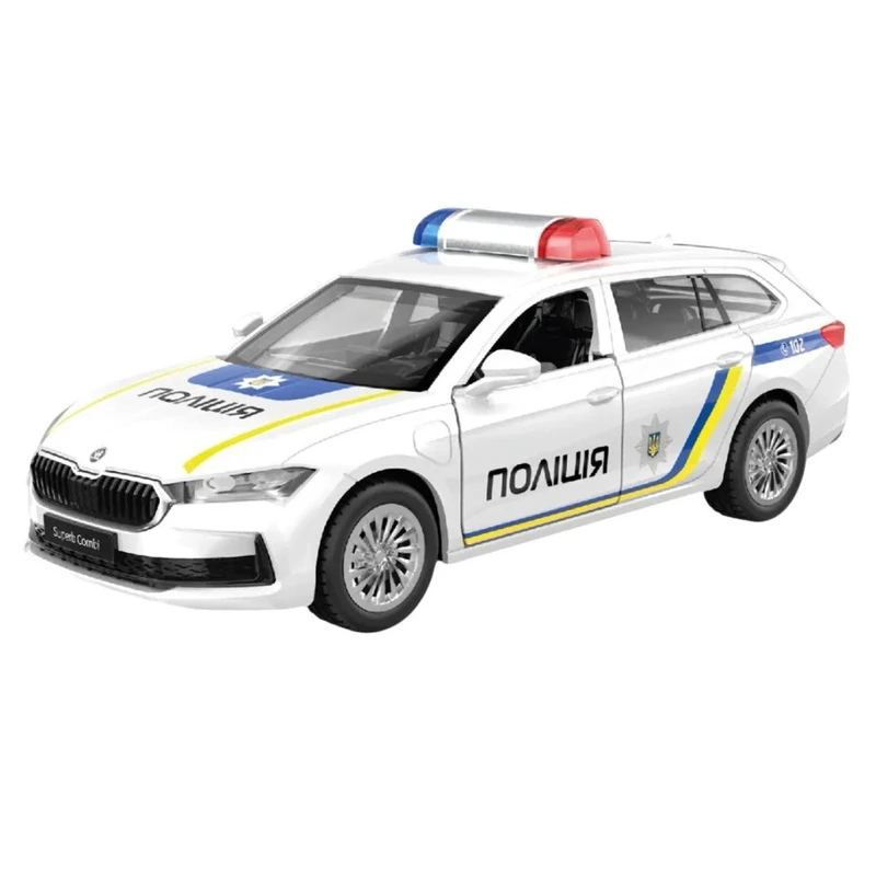 Дитяча автомодель "Skoda superb поліція" TechnoDrive 250947 масштаб 1:43