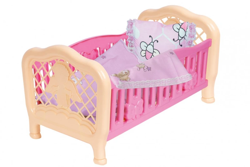 Ліжечко для ляльки Рожеве Технок 4494TXK(Pink) 45х26х24 см — Технок