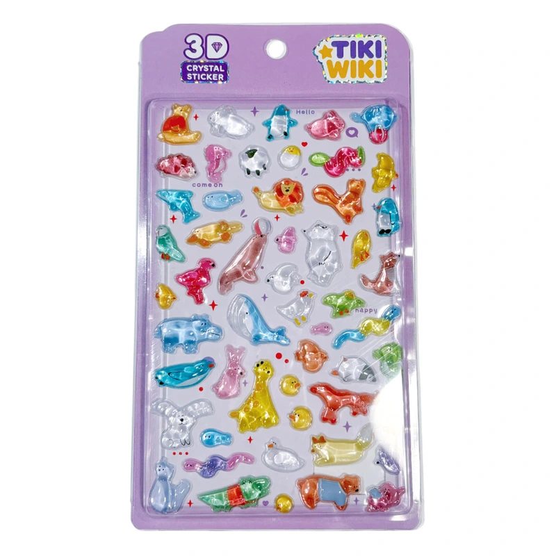 Набір 3D-наліпок "Тікі море" Tiki Wiki 51428 серії Crystal — Tiki Wiki