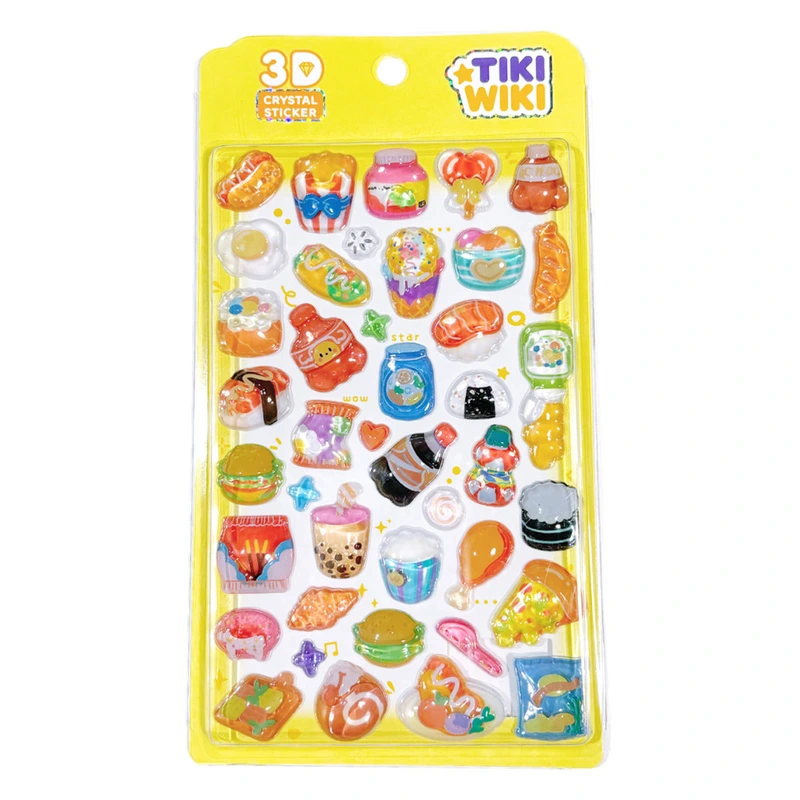 Набір 3D-наліпок "Тікі смаколики" Tiki Wiki 51368 серії Crystal — Tiki Wiki