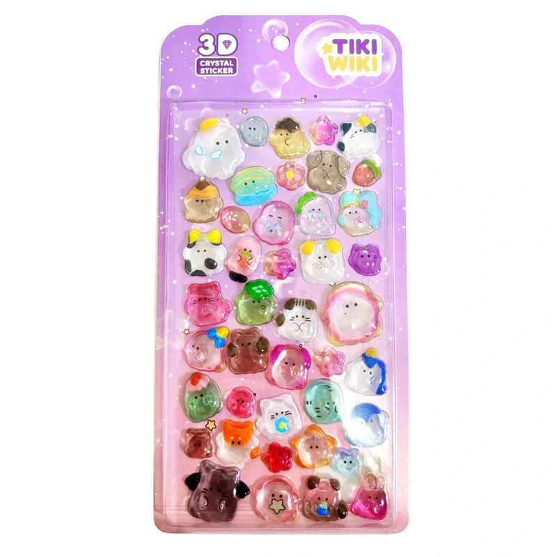Набір 3D-наліпок TIKI WIKI серії "Crystal" – ТІКІ МРІЇ — Tiki Wiki