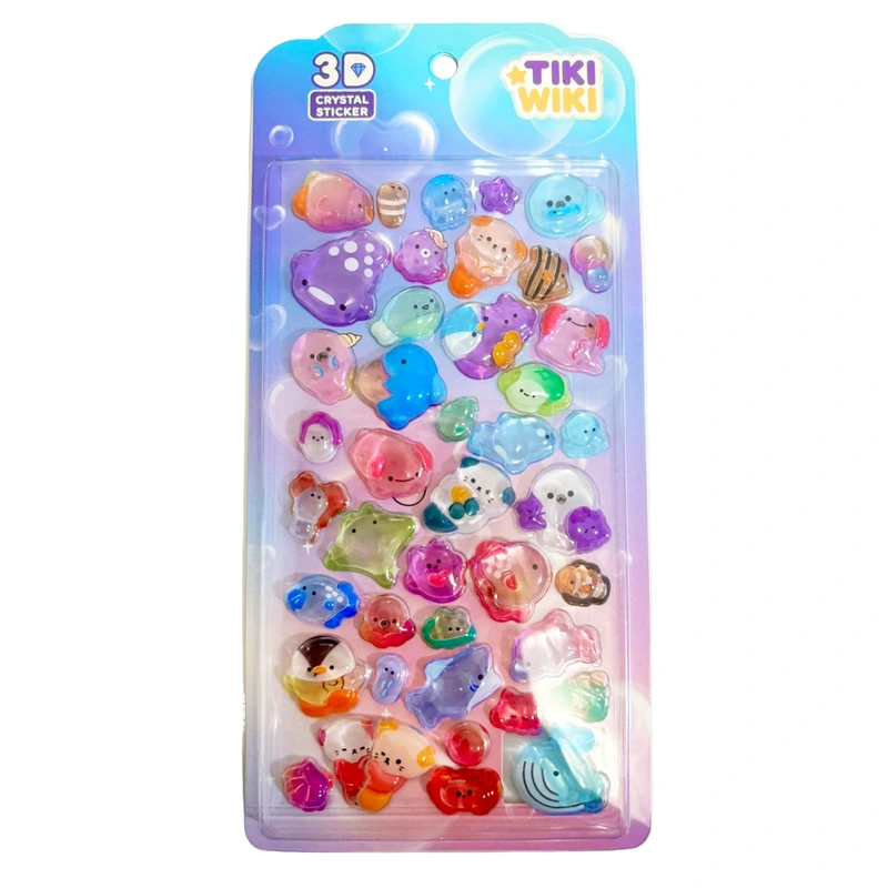 Набір 3D-наліпок TIKI WIKI серії "Crystal" – ТІКІ ОКЕАН S2 — Tiki Wiki