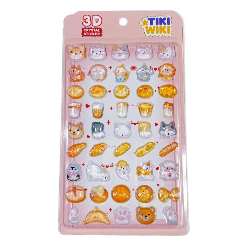 Набір 3D-наліпок "Тики затишок" Tiki Wiki 51422 серії Crystal — Tiki Wiki