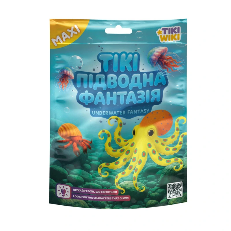 Стретч-іграшка Підводна фантазія Tiki Wiki SQ009 серії Maxi, у вигляді тварини — Tiki Wiki