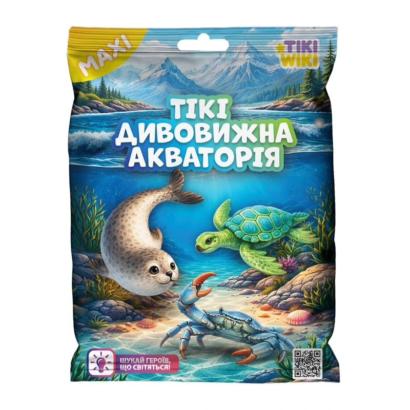 Стретч-іграшка у вигляді тварини TIKI WIKI серії "Maxi" – ТІКІ ДИВОВИЖНА АКВАТОРІЯ (у диспл.) — Tiki Wiki