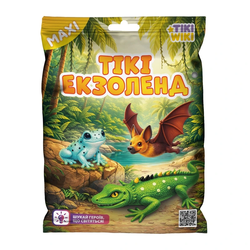 Стретч-іграшка у вигляді тварини TIKI WIKI серії "Maxi" — ТІКІ ЕКЗОЛЕНД (у диспл.) — Tiki Wiki