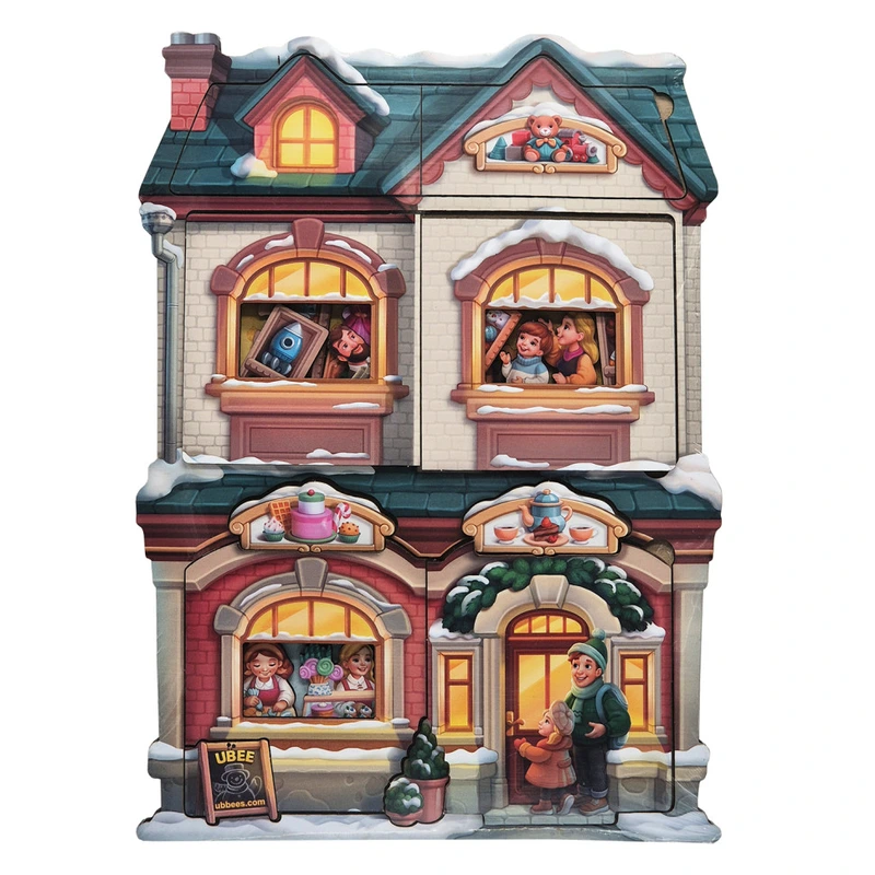 Двошаровий пазл-вкладиш "Магазин іграшок" PSD304 (ПСД304)