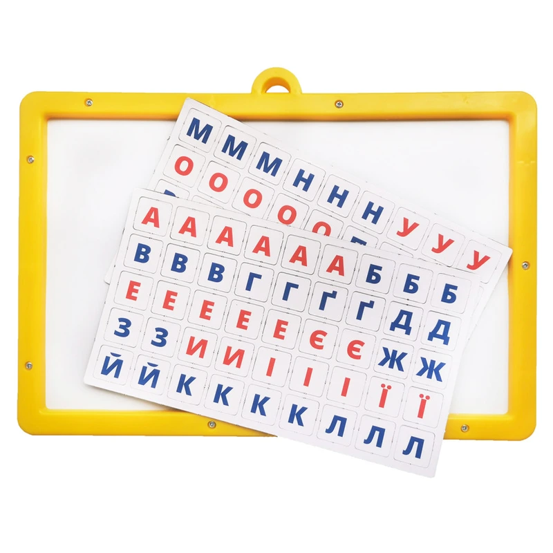 Гра з дошкою "Магнітний алфавіт" 2095-UM(Green) комплект магнітних літер — Умняшка