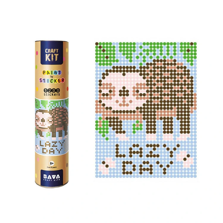 Картина за номерами стікерами в тубусі "Лінивий" 1200 стікерів. 1821, 33х48 см — Умняшка