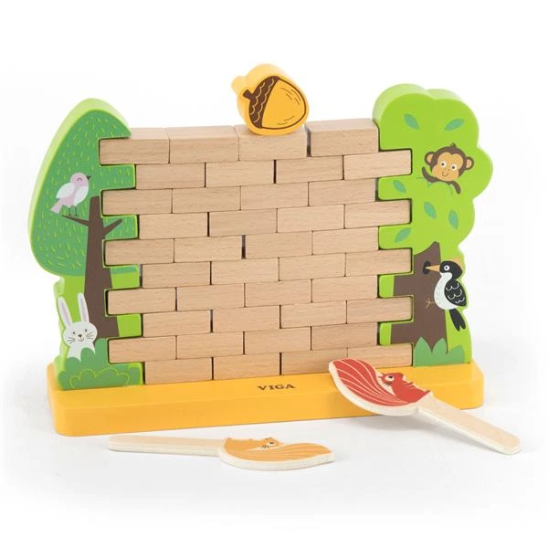 Настільна гра Viga Toys Стіна з цеглинок (44566) — Viga Toys