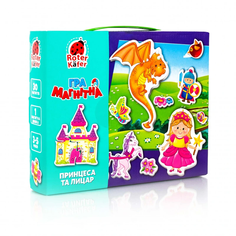 Дитяча настільна гра "Принцеса і лицар" RK2070-01 магнітна — Vladi Toys