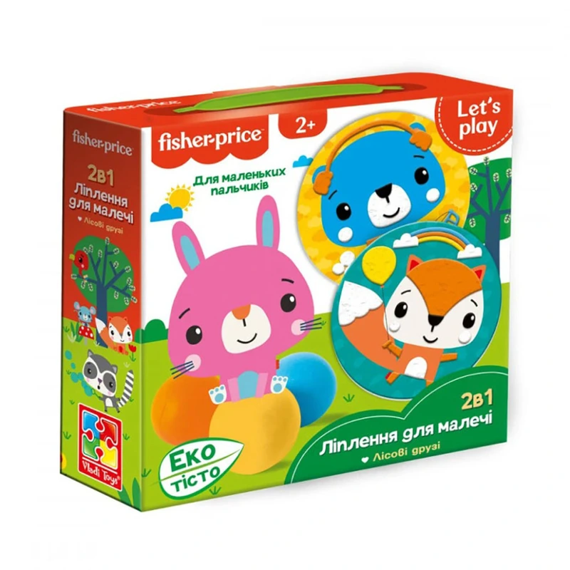 Набір для творчості Fisher Price "Лісові друзі" VT4502-04 з екотестом — Vladi Toys