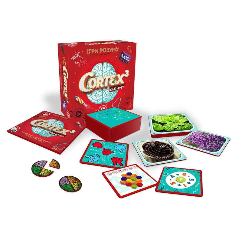 Настільна гра - CORTEX 3 AROMA CHALLENGE (90 карток, 24 фішки)
