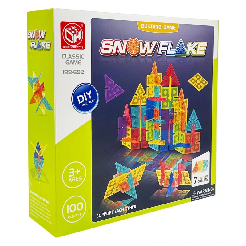 Дитячий набір конструктора "Snow Flake" 188-692, 100 деталей — YG Toys
