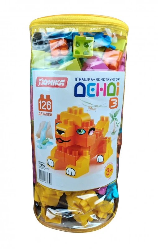 Дитячий конструктор "ДЕНДІ" - 3 71306, 126 деталей — ЮНІКА