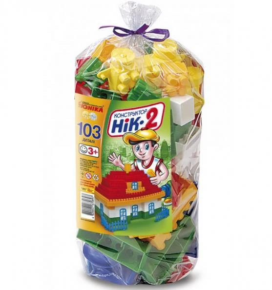 Дитячий конструктор НІК-2 70897, 103 великі деталі — ЮНІКА