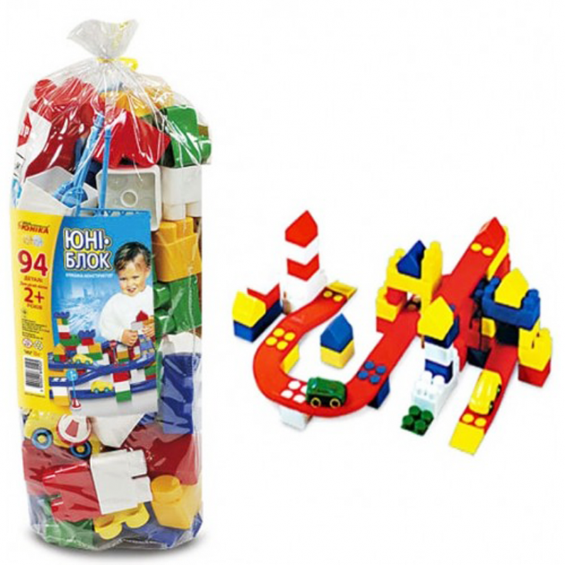 Дитячий конструктор "Юні-блок" -94 70125 з 94х деталей — ЮНІКА