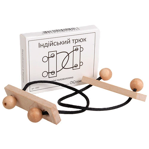 Міні головоломка Індійський трюк Заморочка 5003 дерев'яна — Заморочка