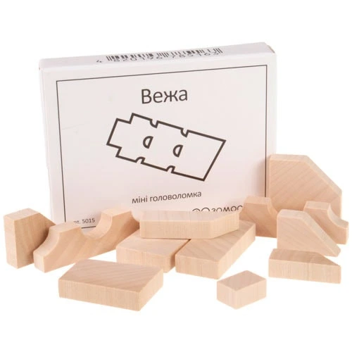 Міні головоломка Вежа Заморочка 5015G дерев'яна — Заморочка