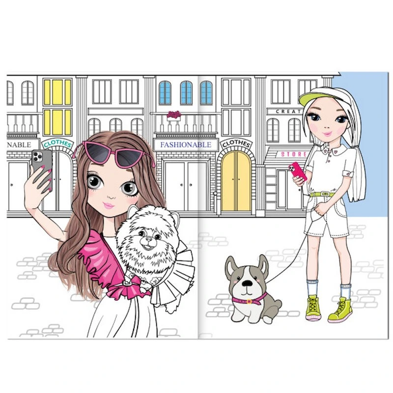 Дитяча розмальовка "Girls&Pets" РМ-88-02 серія "Dream & Style"