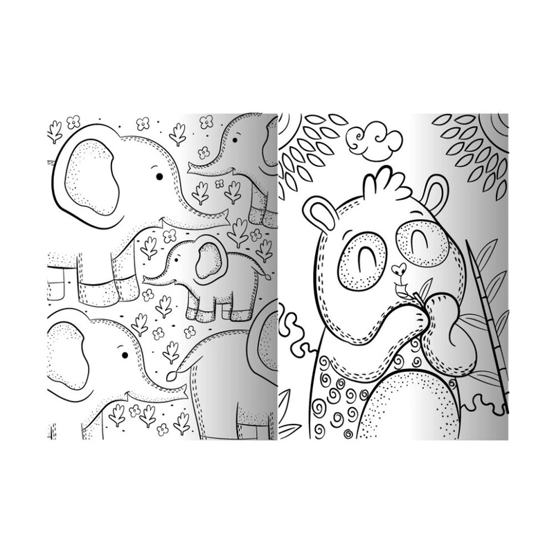 Розвиваюча розмальовка "Джунглі" РМ-73-03, 32 сторінки