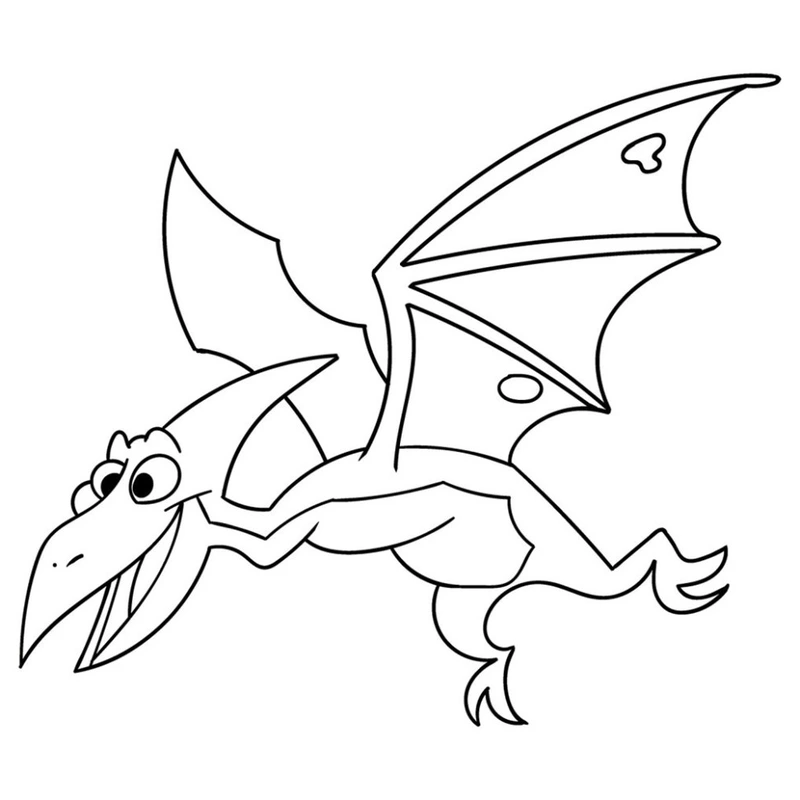 Дитяча розмальовка на полотні "Птерозаврик" 15056-AC 25х30 см