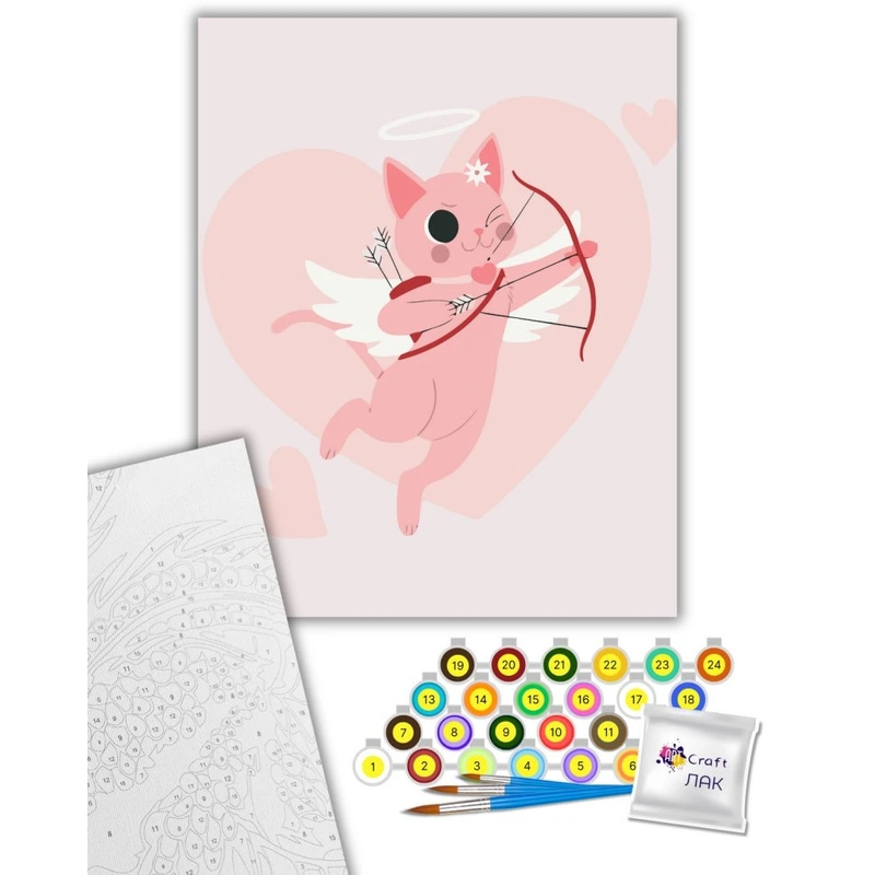 Картина за номерами "Хвостатий Купідон" 16515-AC 40x50 см