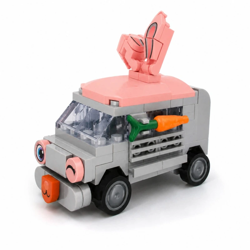 Дитячий конструктор Bunny Bus BB121E-A серії "Animal Bus", 104 деталі