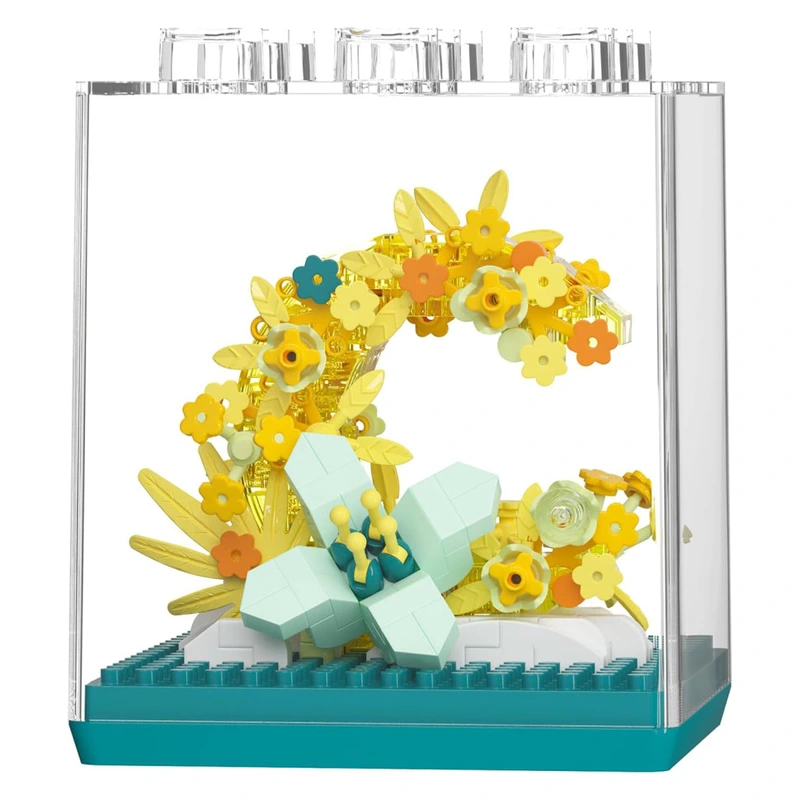 Дитячий Конструктор Flower Language 7345 у колбі, 327 деталей