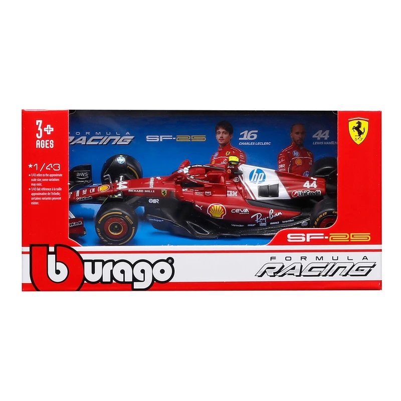 Автомодель - FERRARI RACING - SF-25 (2025) (1:43)