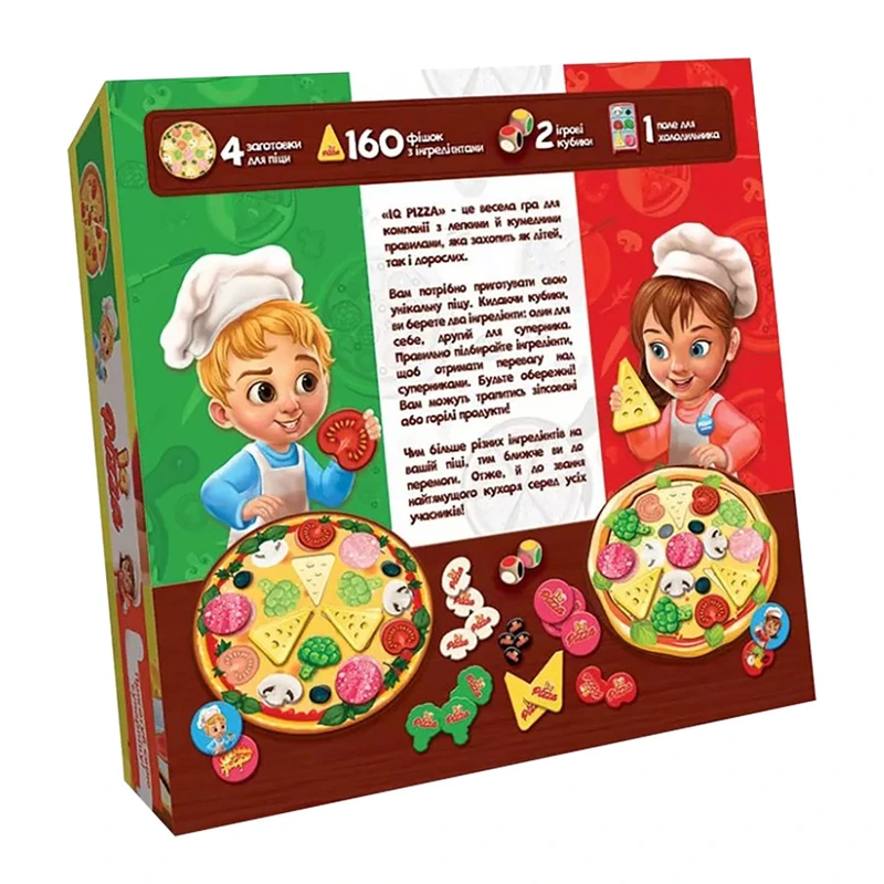 Сімейна настільна гра "IQ Pizza" G-IP-01U укр. мовою