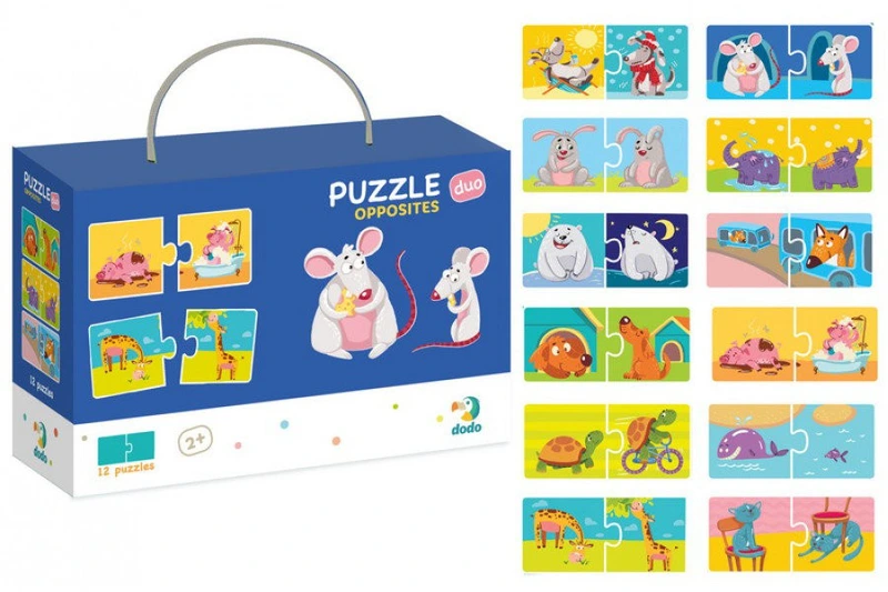 Дитячі пазли Протилежності DoDo 300151, 24 елемента