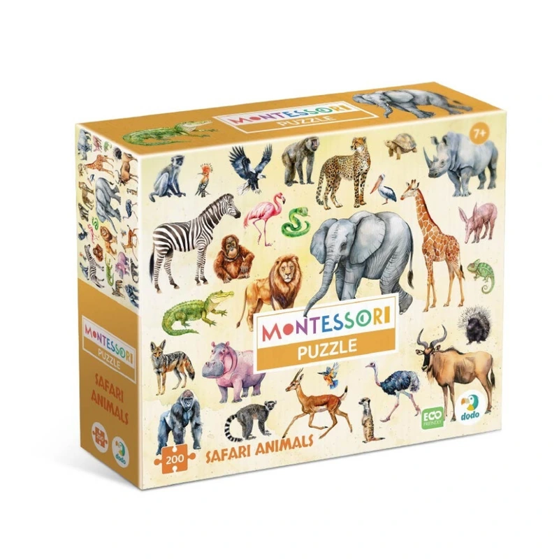 Дитячий пазл "Тварини Сафарі" 300637, 200 елементів