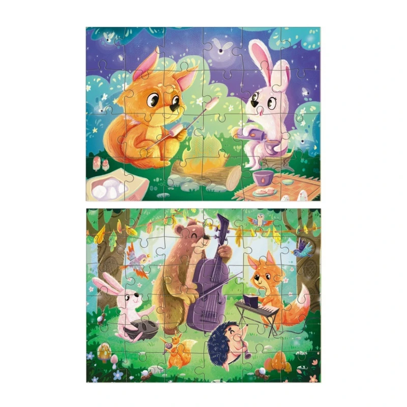 Пазл дитячий 2 в 1 "Літні вечори" 300609, 36 елементів